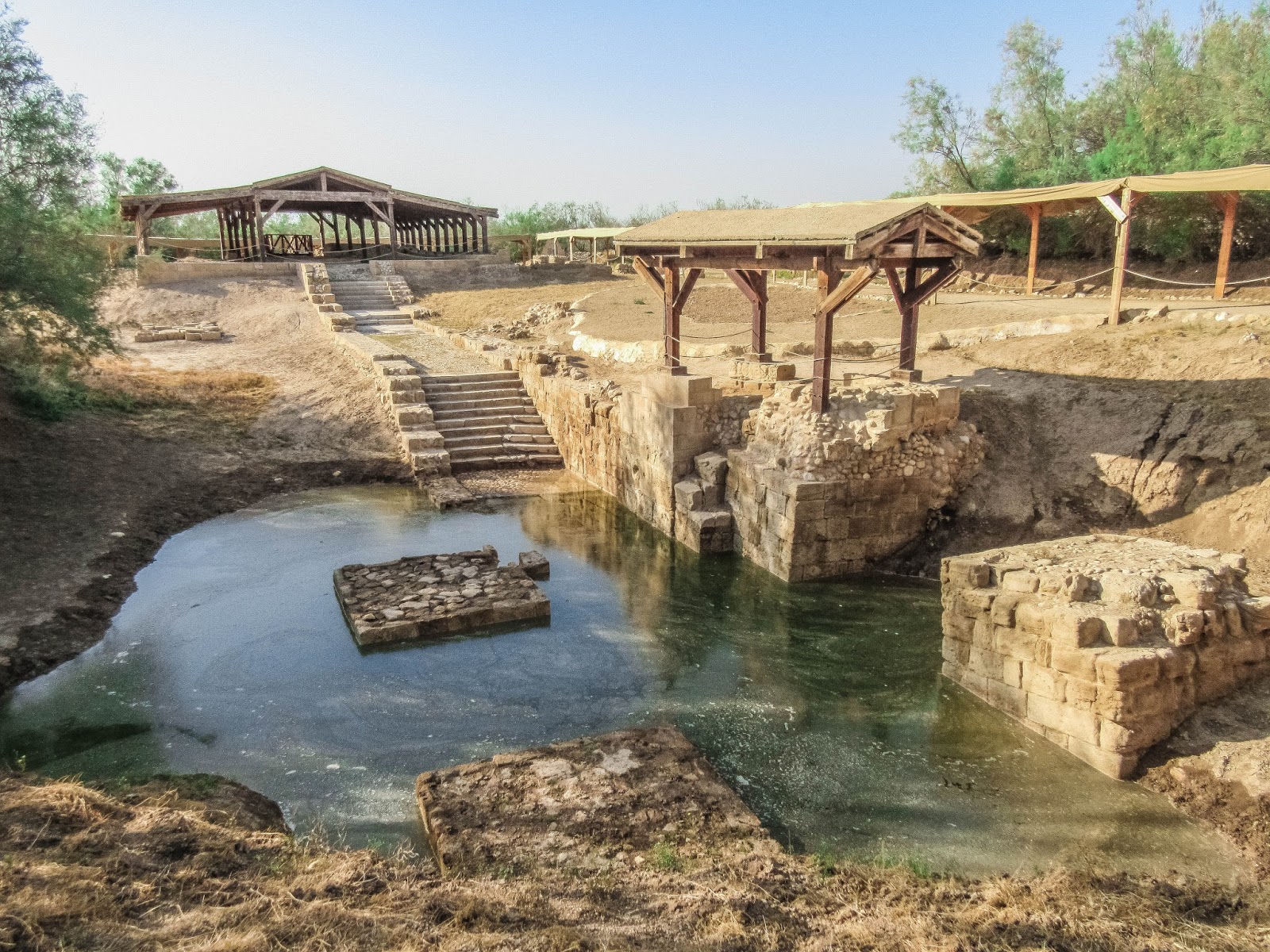 Visit baptism site where Jesus was baptized