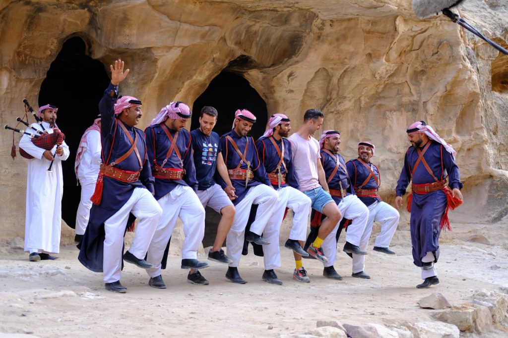 Dancing Traditional Folklore Dabke