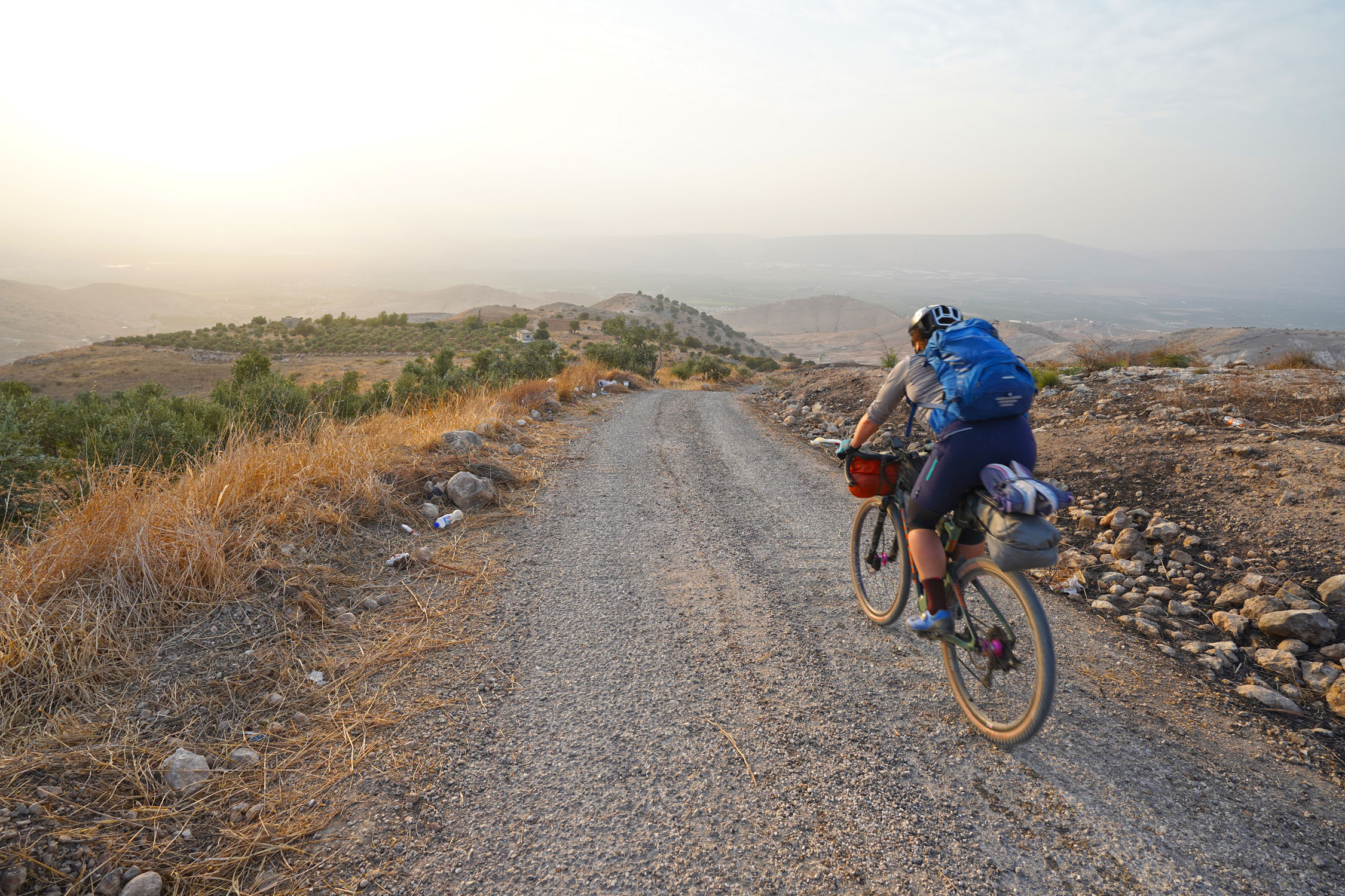 Hike and Bike in Um Qais Trails & lunch with a local family