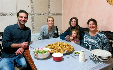 Meal with local family in Petra