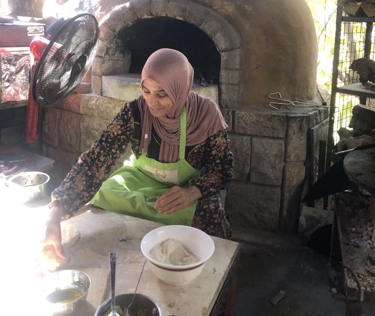 Taboon Bread Baking Jordan