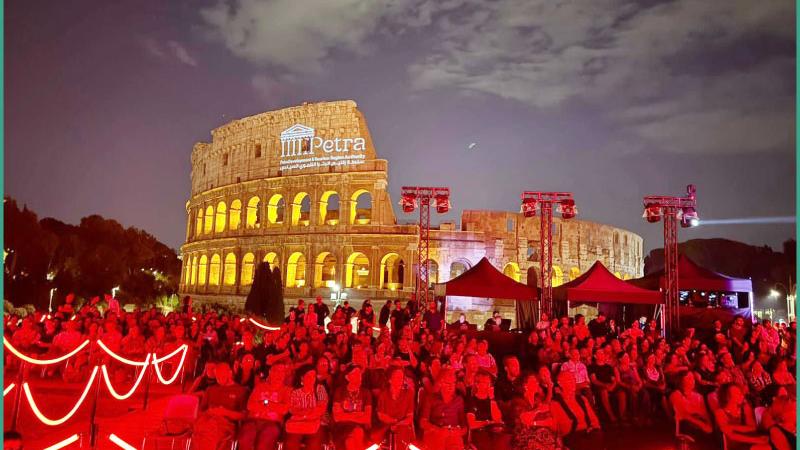 Petra Lights Up the Colosseum: A Symbolic Connection Between Two World Wonders