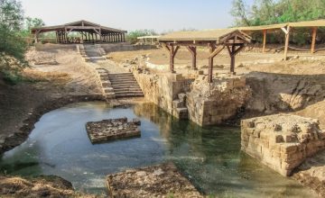 Visit baptism site where Jesus was baptized
