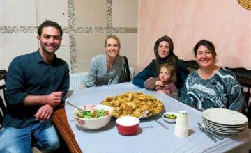 Meal with local family in Petra