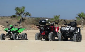 Quad biking at the Dead Sea