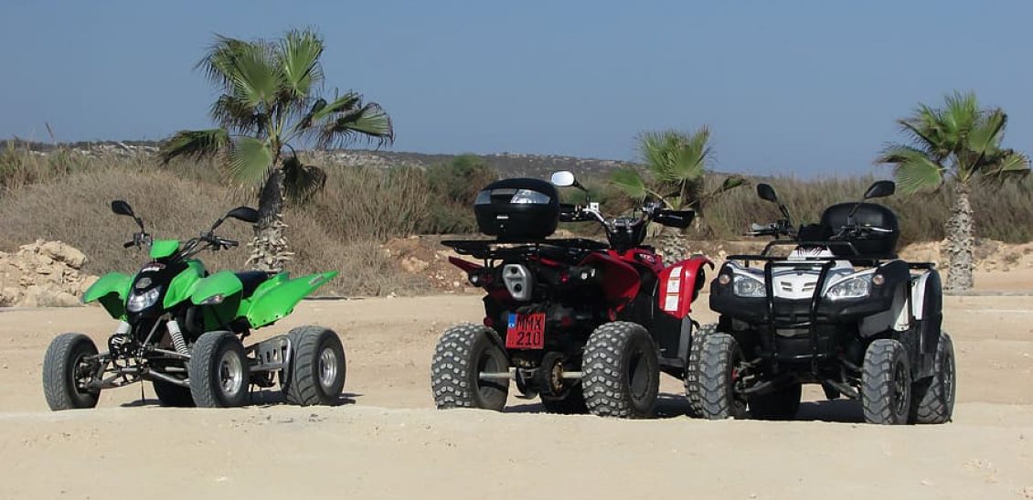 Quad biking at the Dead Sea