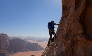 Rock Climbing in Wadi Rum