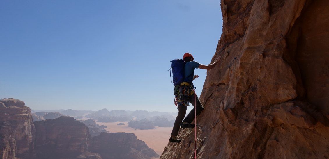 Rock Climbing in Wadi Rum